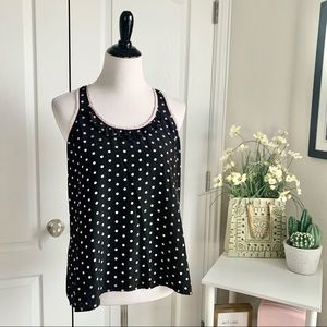 Candies Polka Dot Ruffle Tank Top